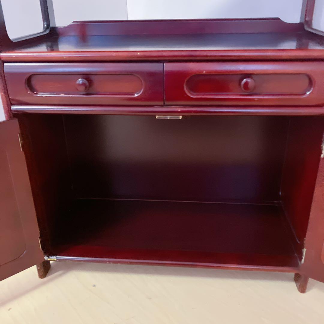 Karimoku カリモク 木製 電話台、FAX台　キャビネット飾り棚 収納