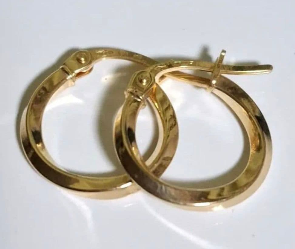 ウノアエレ k18 UNOAERRE フープピアス