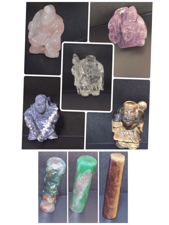 天然石   小物 置物  アンティーク　5セット　＆　3セット　＝　8セット