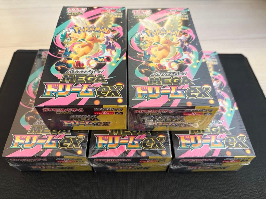 ポケモンカード MEGAドリームex 4box シュリンク付き シュリンクなし