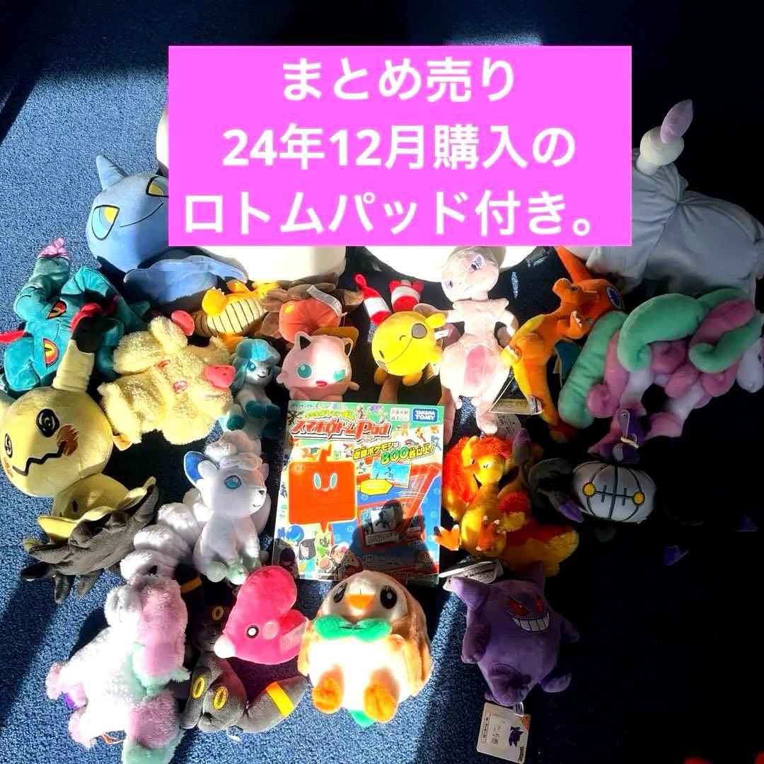 ポケモン ぬいぐるみまとまめ売り➕ロトムパッド➕モンスターボールリュック