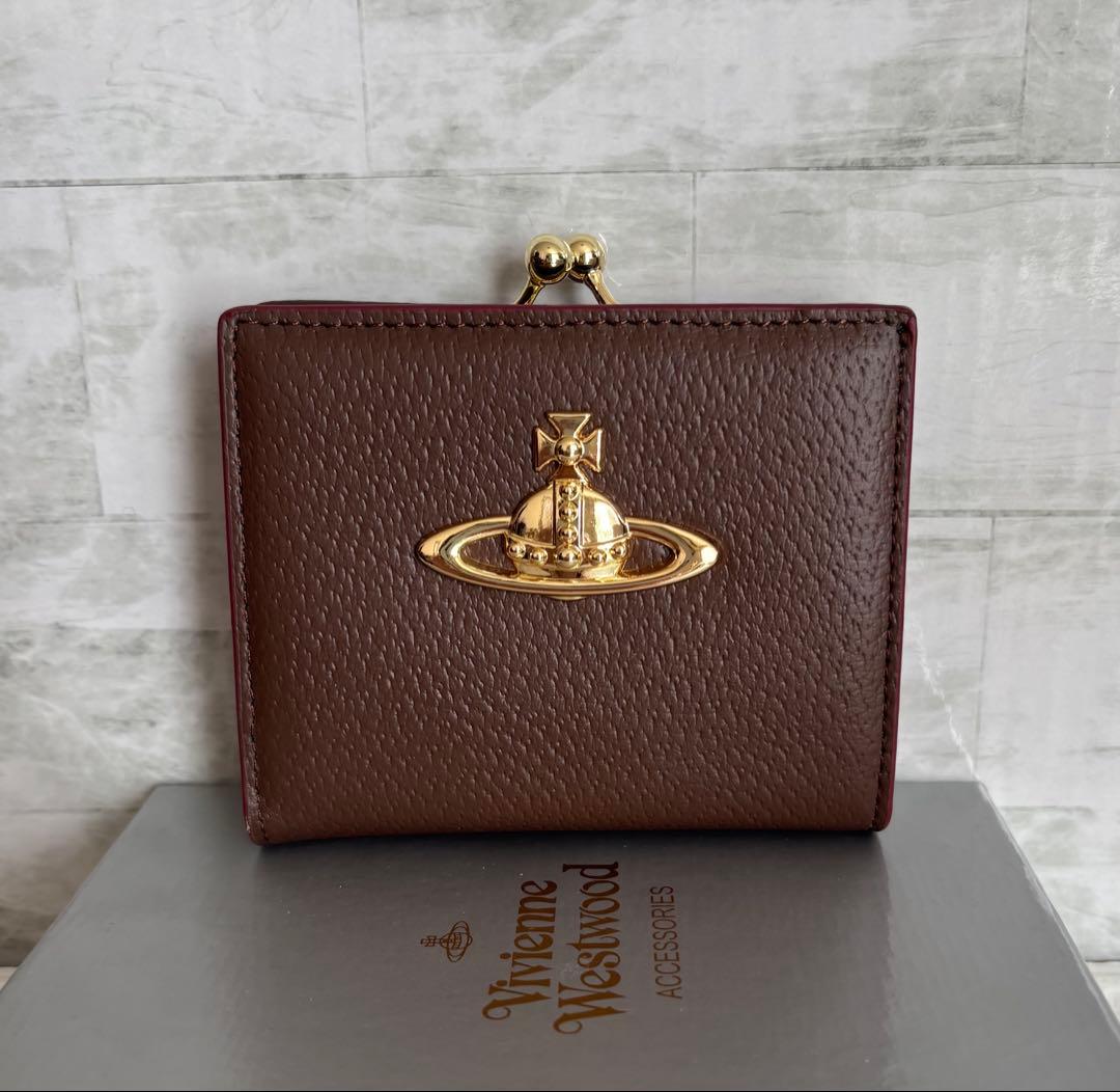 Vivienne Westwood オーブロゴ 二つ折ウォレット　希少！ブラウン