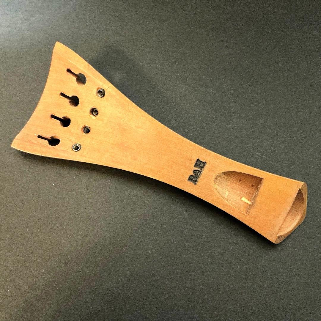 ボワ・ダルモニ　ヴァイオリン(ヴィオラ？)テールピース　アジャスター付き　柘植