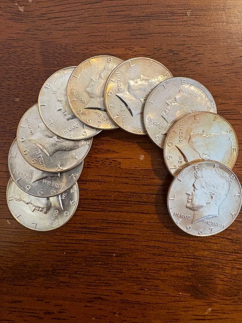 ケネディハーフダラー　銀貨　9枚セット#2