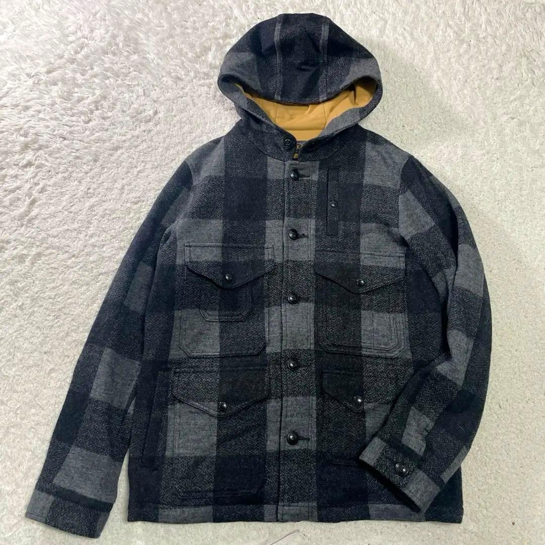 美品　ビームスプラス　フード付きハンティングジャケット　マッキーノジャケット　M