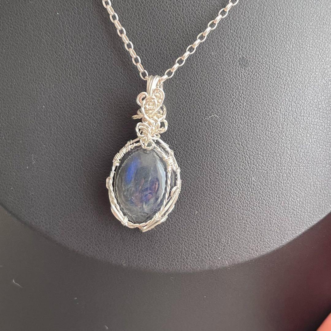 ブルーラブラドライトペンダントトップ、カイヤナイト＆フローライト、計3点