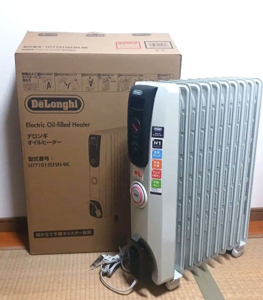美品 DeLonghi オイルヒーターH7751019EFSN-18K