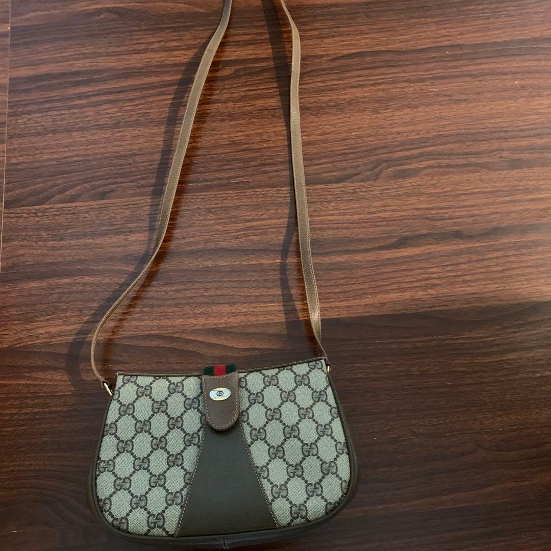 オールドグッチシェリーライン美品ショルダーバッグ