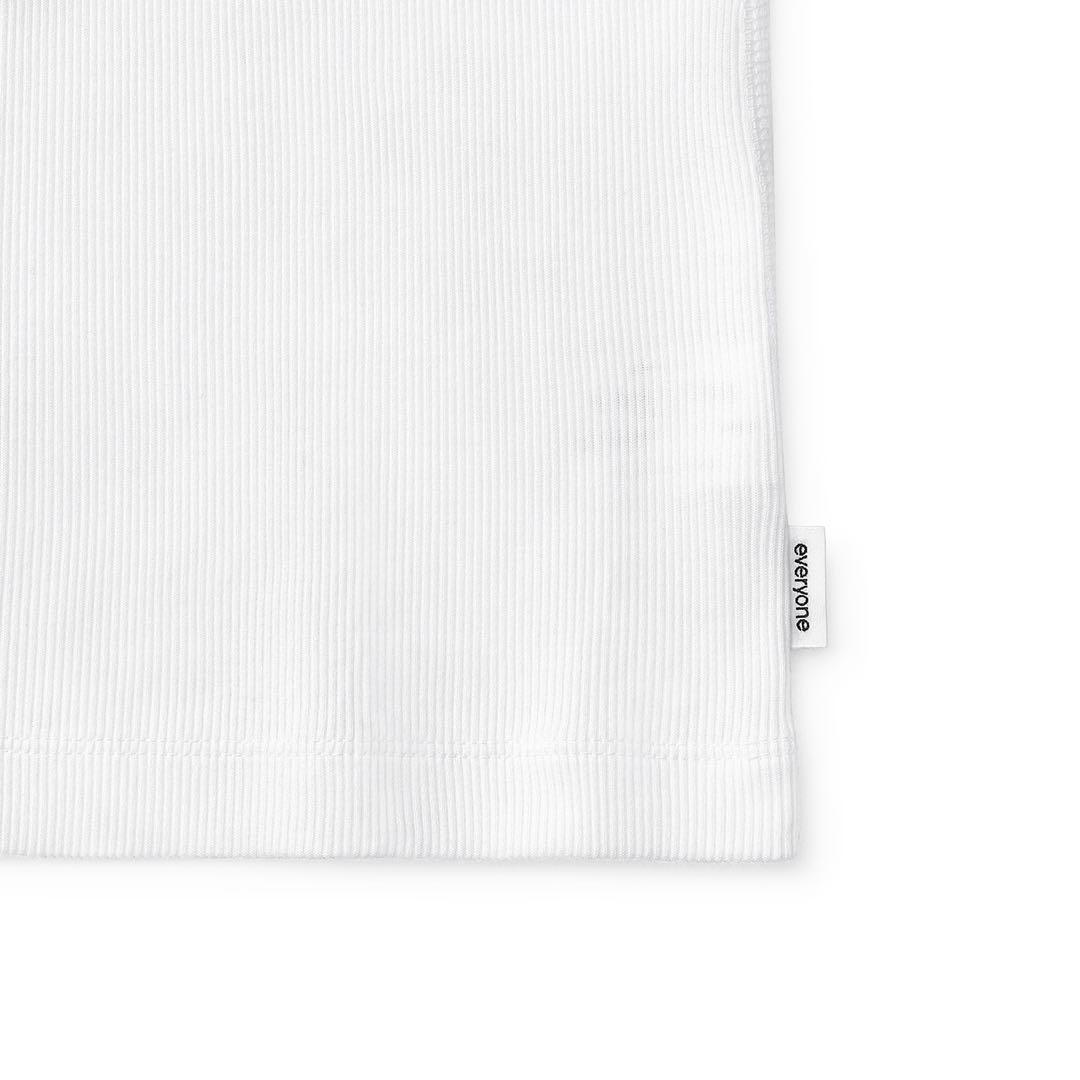 everyone 3P rib tank top (WHITE) サイズ　XL