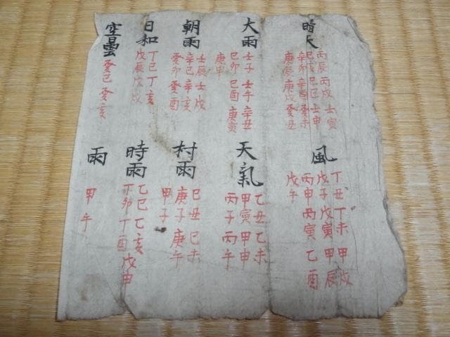 ■極希少 1800年頃（江戸後期）！風水師用 紙製風水羅盤と紙製風水説明書（二冊