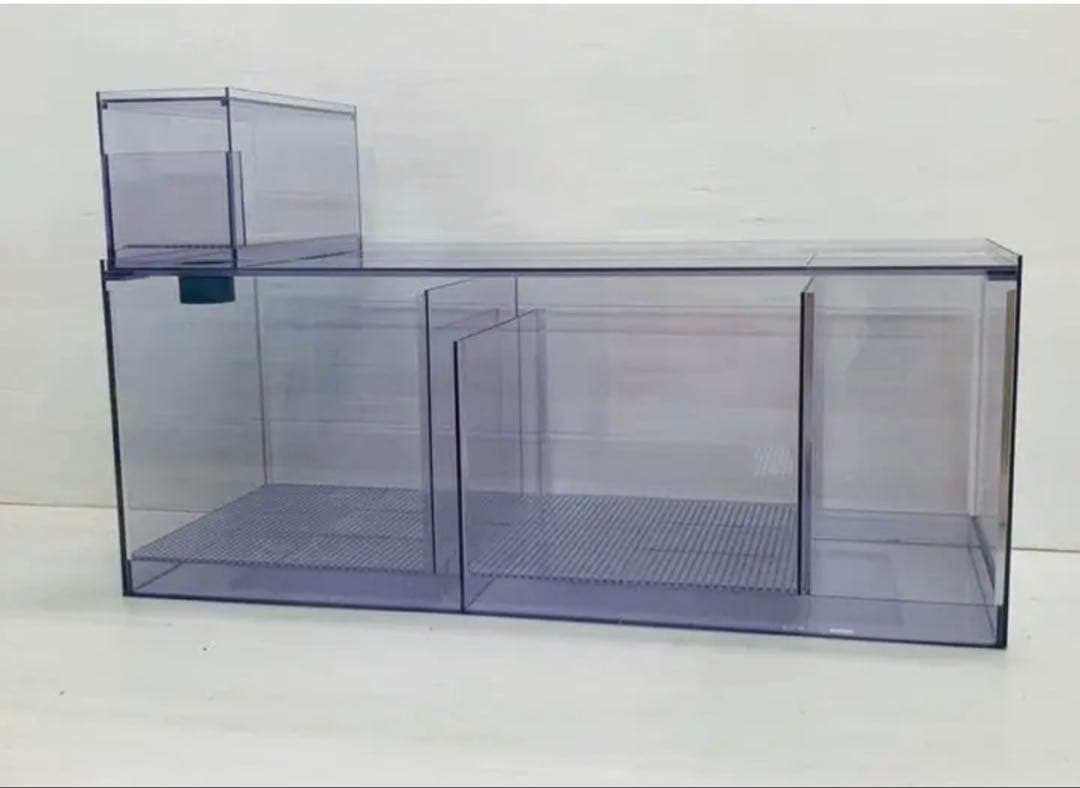 オーバーフロー水槽用塩ビ濾過槽 W750 D300 H300