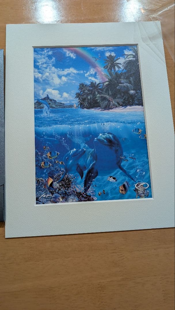 イルカ　ラッセン 絵画　絵　LASSEN 保管ケース