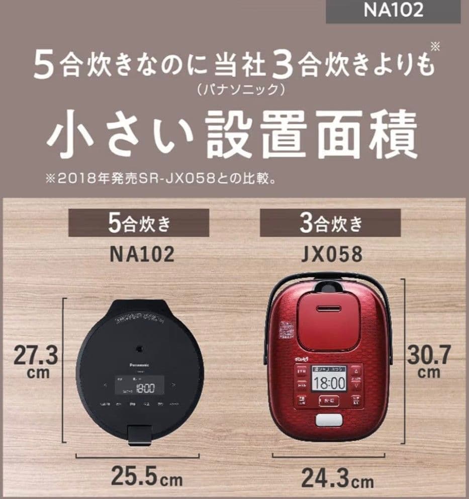 【2023年製】Panasonic SR-NA102 圧力IH炊飯器