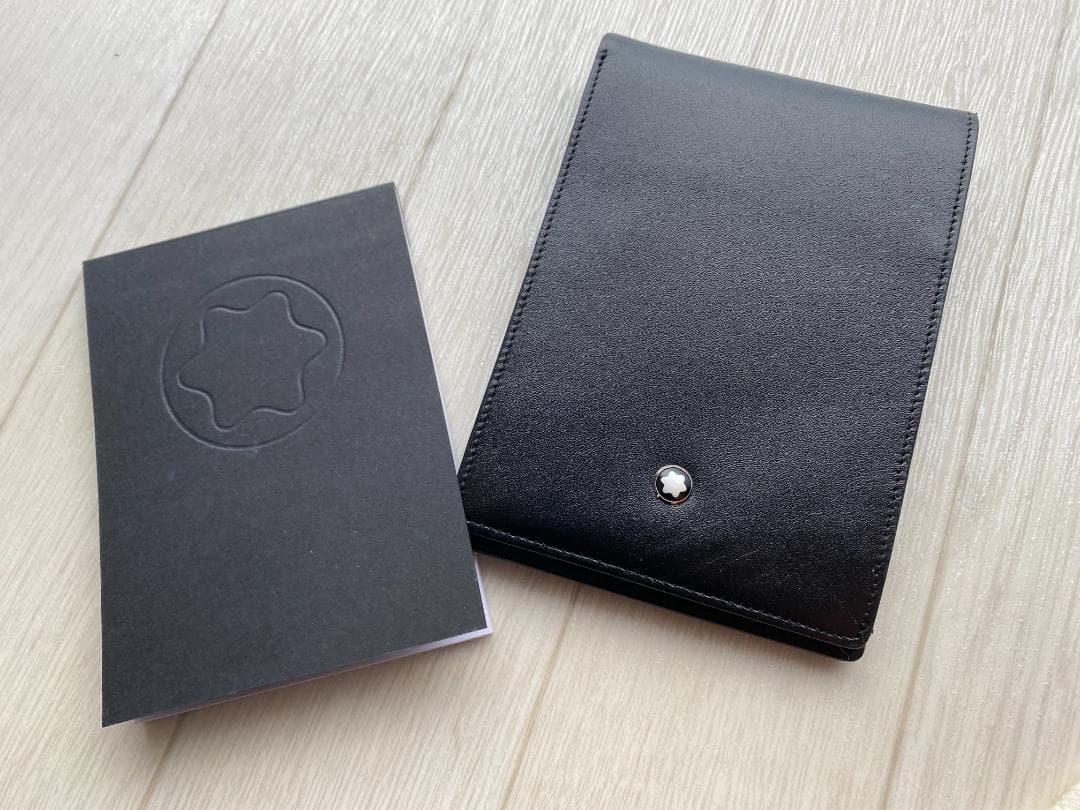 ドイツ製 モンブラン ノート 本革 レザー ブラック スモールサイズ
