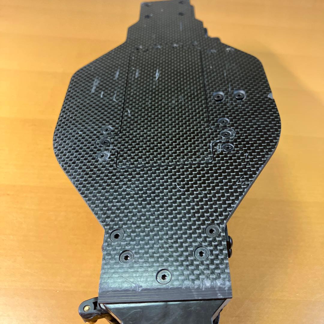 【レア】タミヤ ラジコン DF03 カーボンシャーシ　前後ギアボックス付き