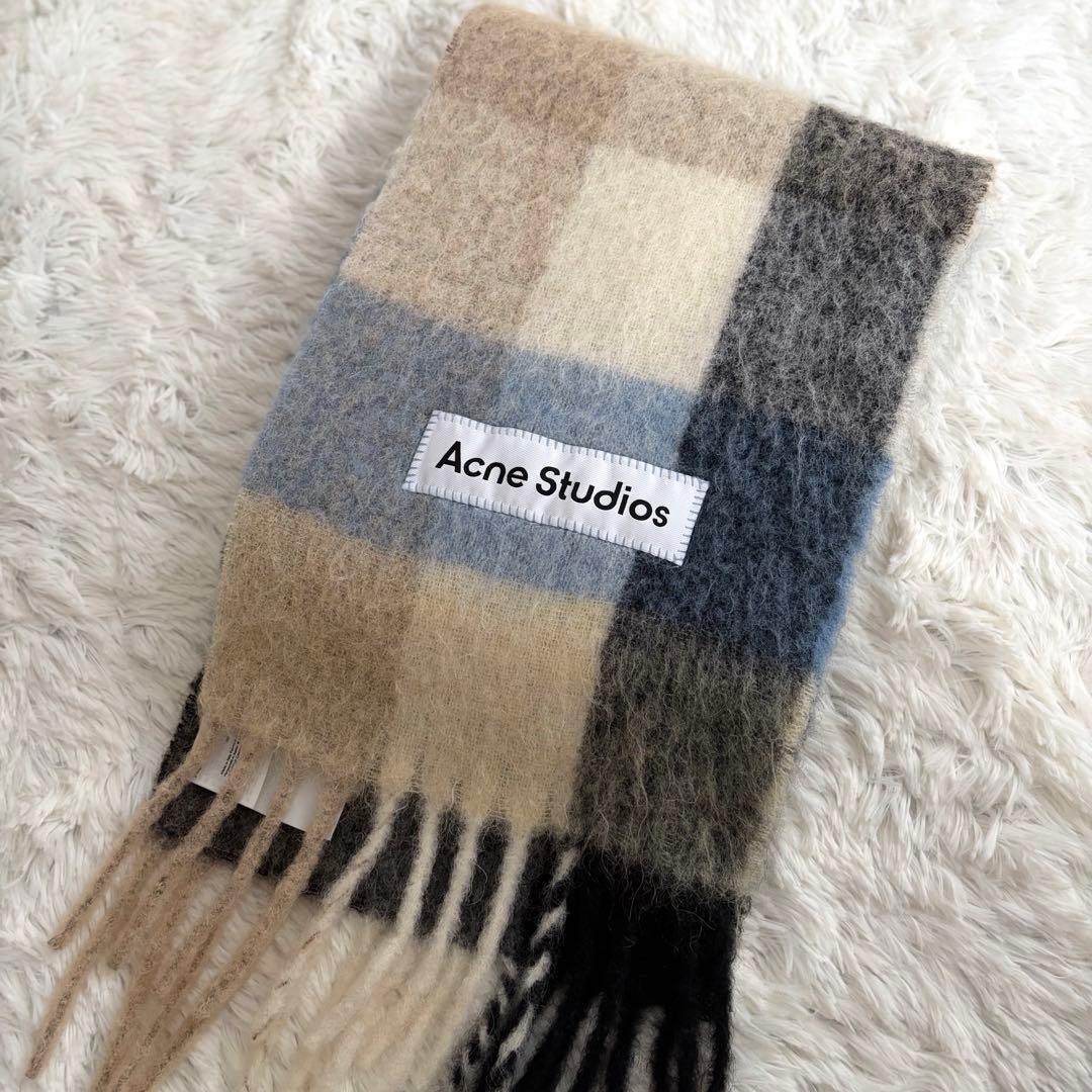 Acne Studios/アクネ ストゥディオズ_モヘアチェックスカーフ