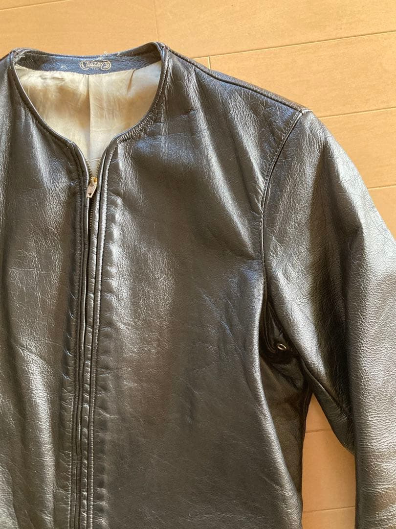 最初期 50s 60s BATES ベイツ ビンテージ ライダース レザー