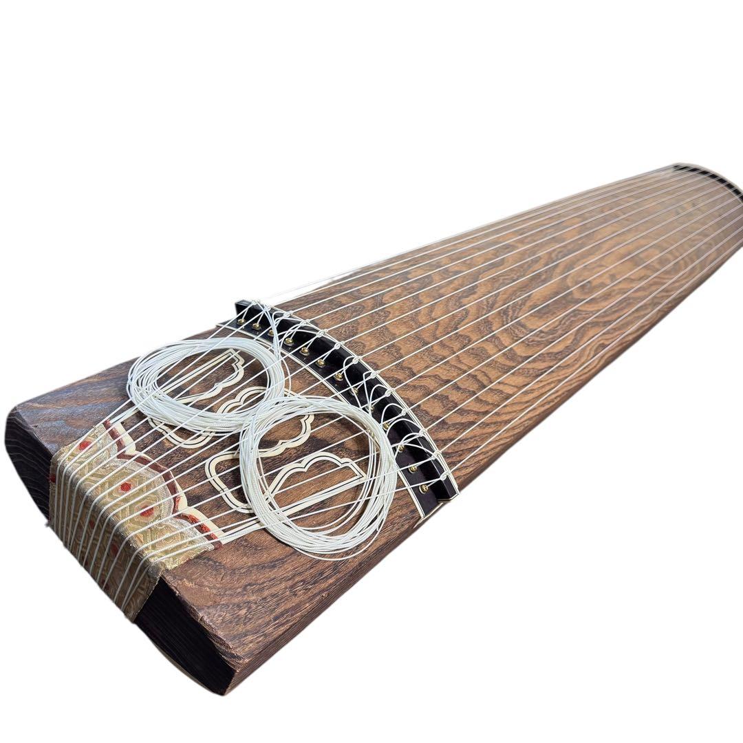 【最上級品】くり甲 綾杉彫 13絃箏 琴 透かし玉縁包み