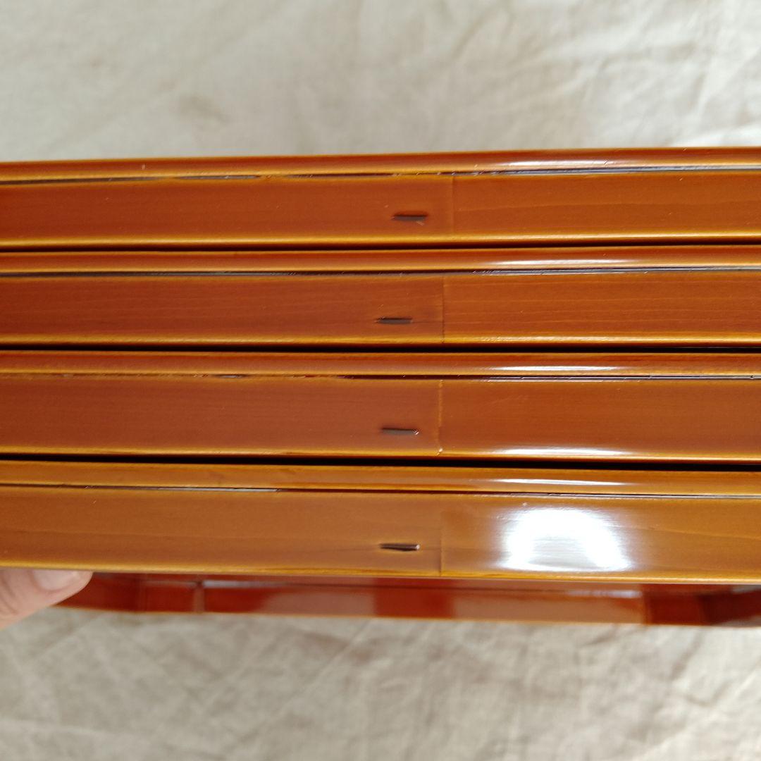 飛騨春慶　懐石膳　四角盆　4枚