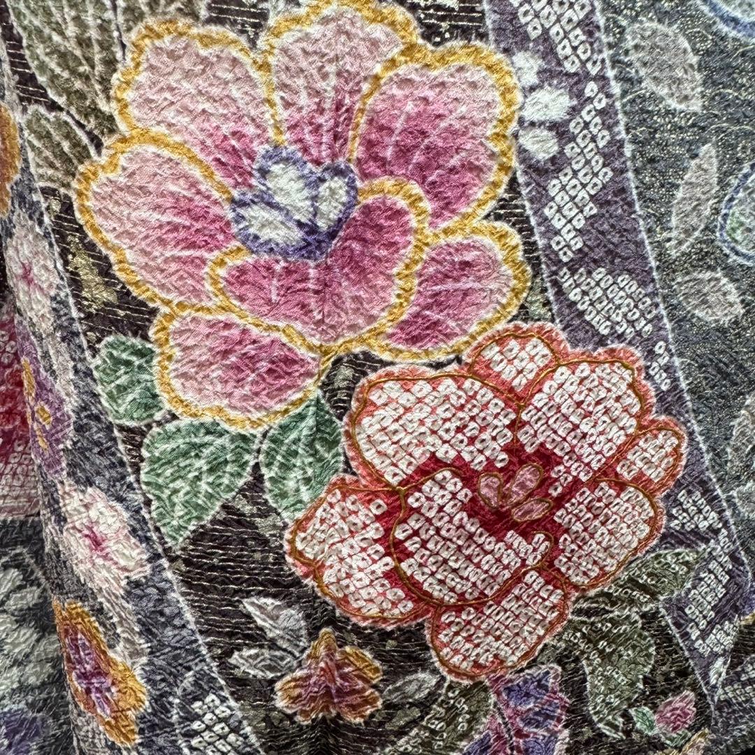 総絞り　本絞り　熨斗　友禅　金彩　白地　ガード加工　フルセット　振袖　振り袖