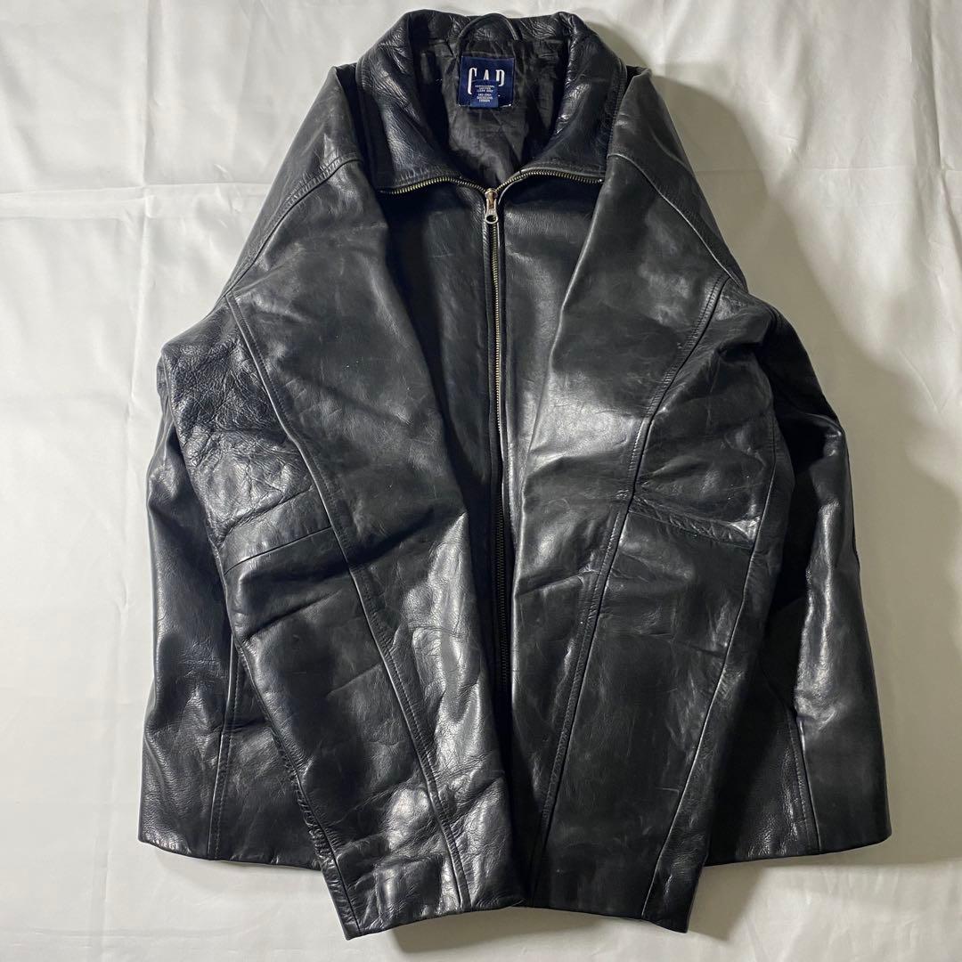 ジャケット・アウター 00s Gap Leather Jacket Black Y2K