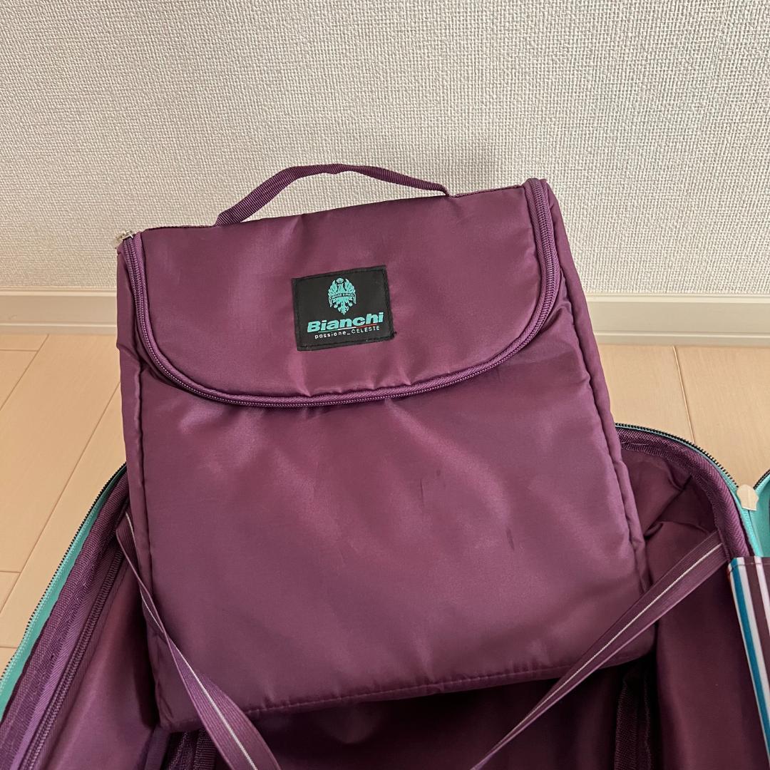 【6/15まで】Bianchiビアンキ スーツケース(32L) チェレステ