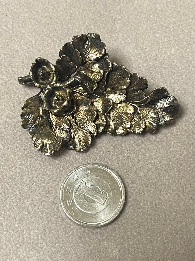 FLORA DANICA EGGERT フローラダニカヴィンテージリーフブローチ