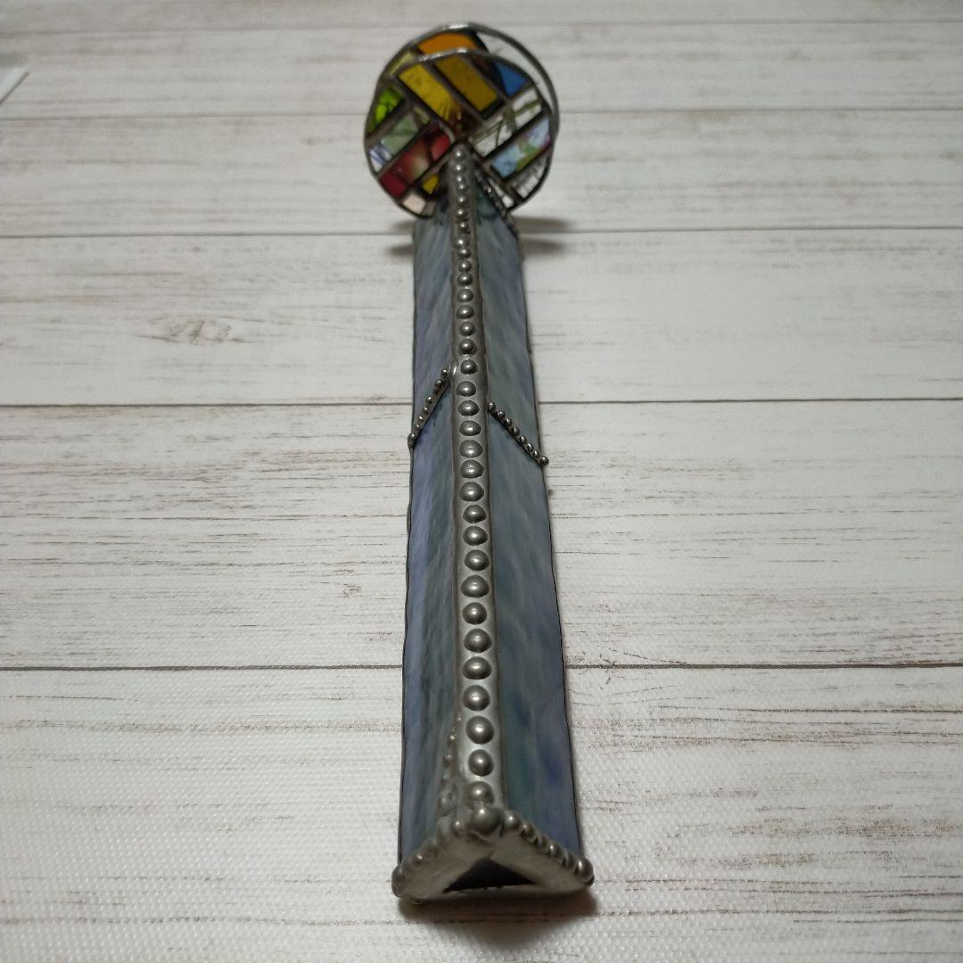 ステンドグラス万華鏡　ホイールスコープ　アンティーク　カレイドスコープ