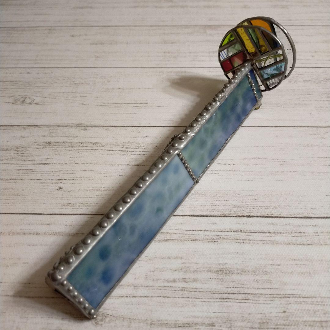 ステンドグラス万華鏡　ホイールスコープ　アンティーク　カレイドスコープ