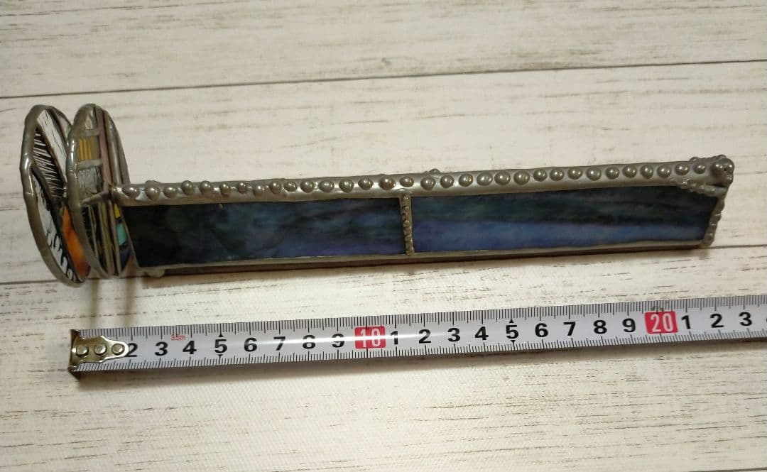 ステンドグラス万華鏡　ホイールスコープ　アンティーク　カレイドスコープ