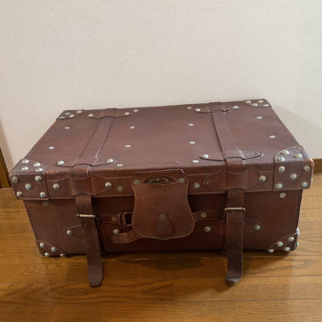 インテリア　オブジェ　アンティーク　トランクケース