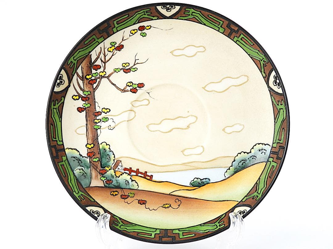 オールドノリタケ ウッドランド カップ ソーサー アンティーク