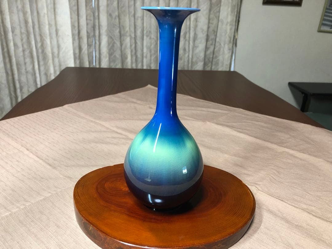 人間国宝　三代　徳田八十吉　花瓶