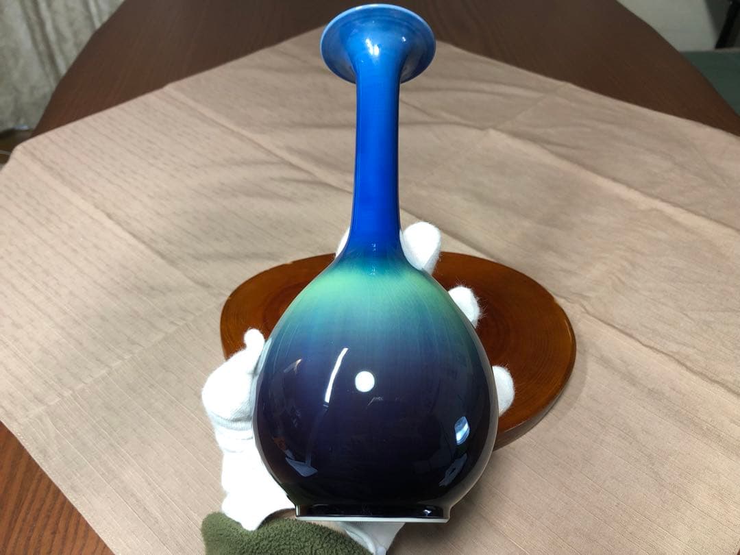 人間国宝　三代　徳田八十吉　花瓶