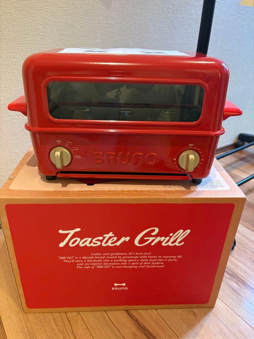 BRUNO ブルーノ トースターグリル レッド