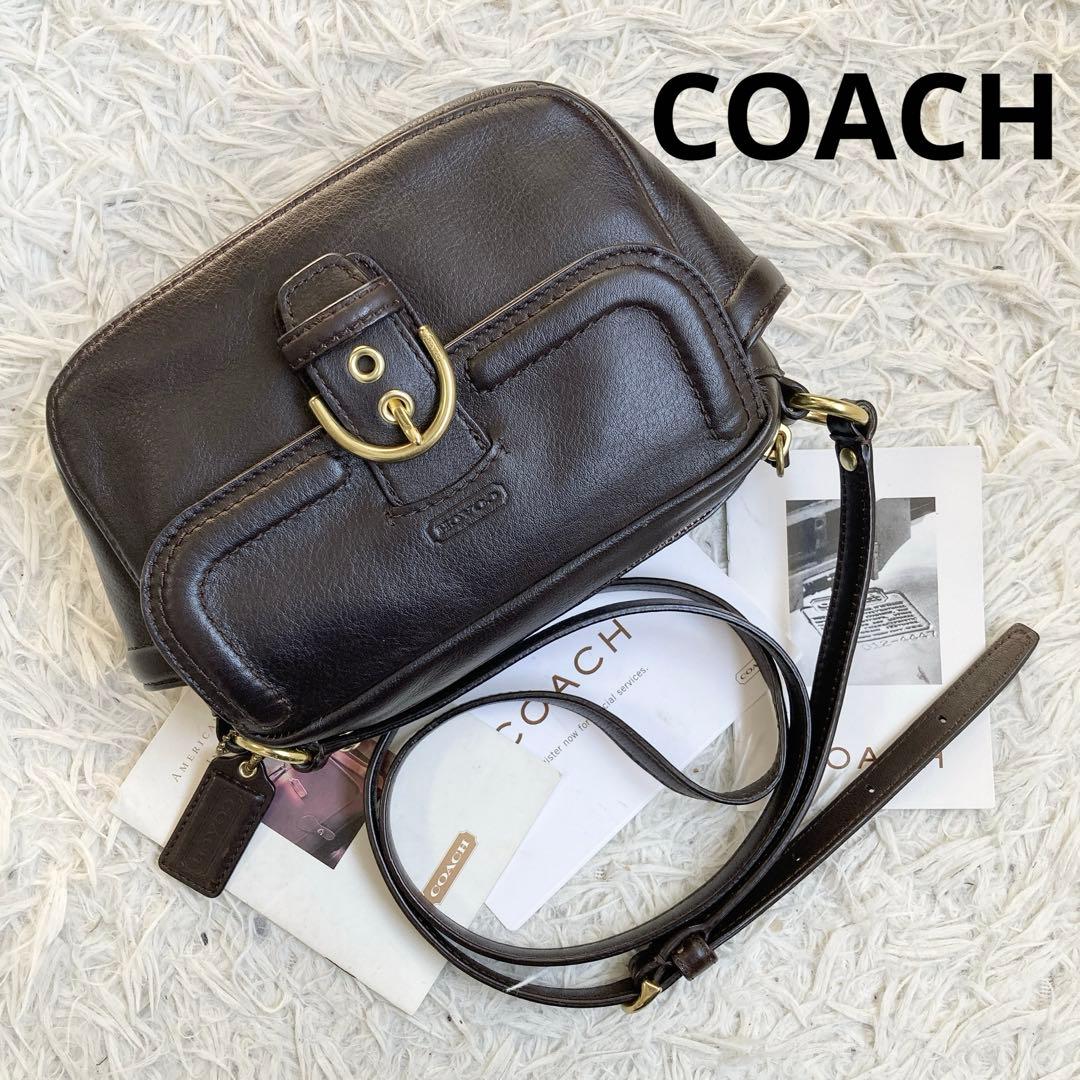 vintage coach archive y2k キャンベル カメラバッグ 茶