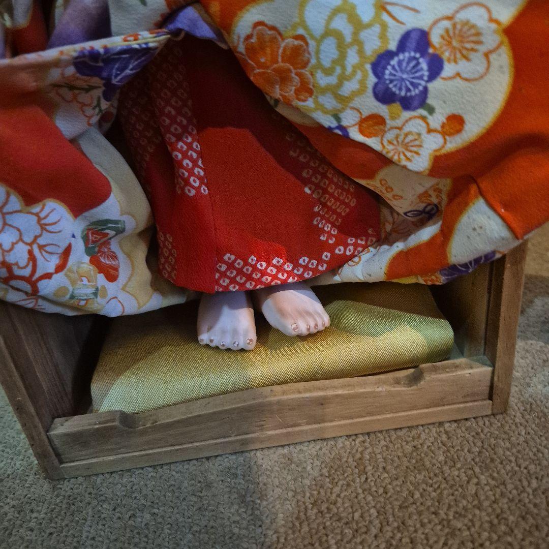 市松人形 木製ケース付き