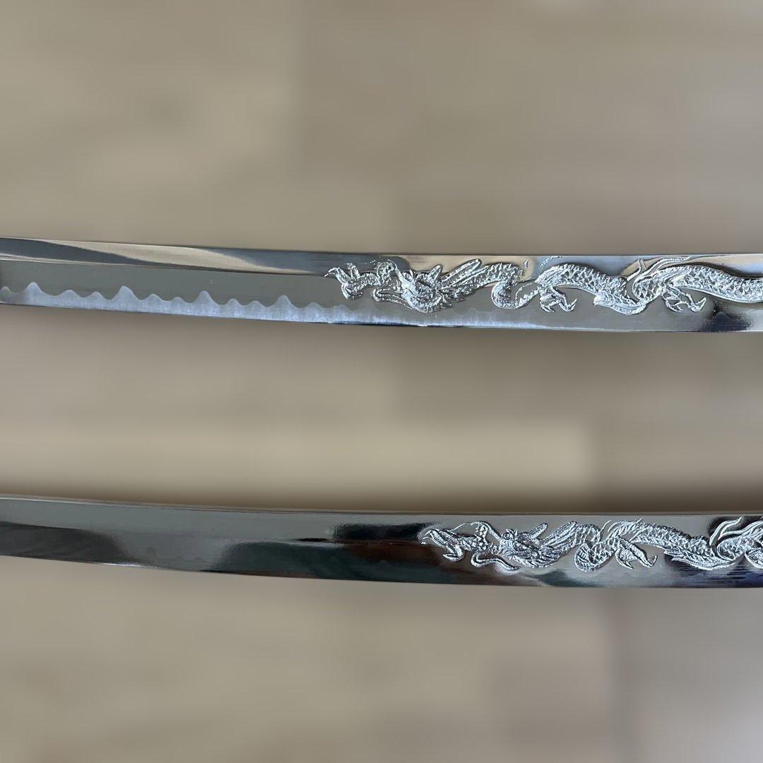 日本刀　模造刀　刀掛け　大小　太刀と脇差セット