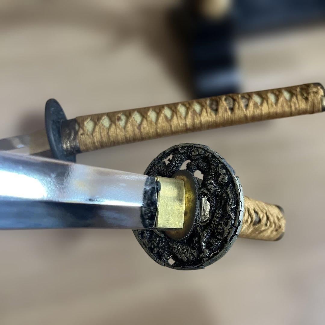 日本刀　模造刀　刀掛け　大小　太刀と脇差セット