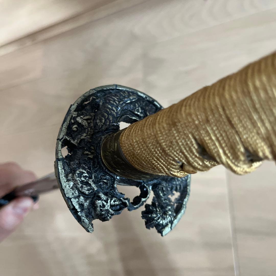 日本刀　模造刀　刀掛け　大小　太刀と脇差セット