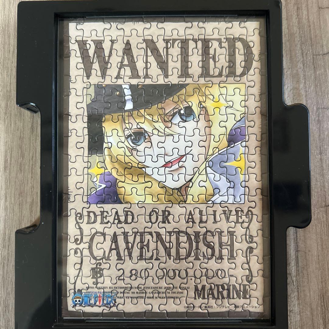 ONE PIECE ミニパズル150ピースの完成品（フレームつき）