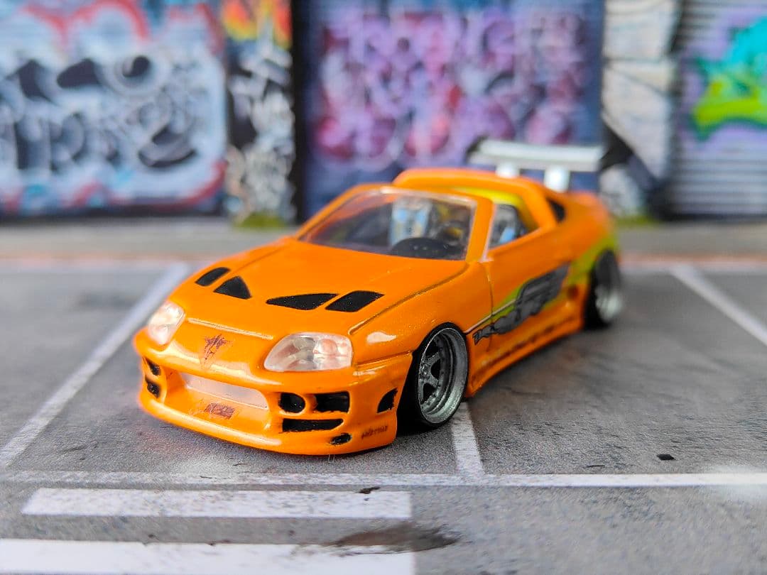 トミカ改造 トヨタ 80スープラ ワイスピ 廃盤 ☆深リム ホットウィール