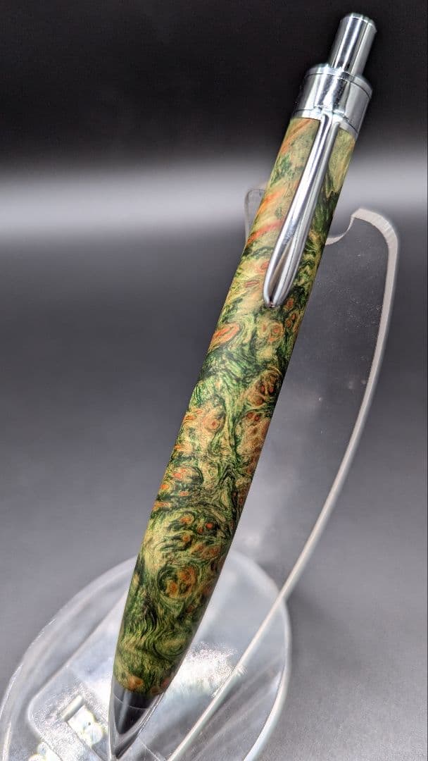 303ペン工房翌檜　スタビライズドウッドバーチバール　木軸シャーペン　ボールペン