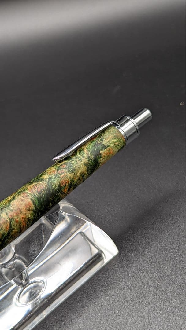 303ペン工房翌檜　スタビライズドウッドバーチバール　木軸シャーペン　ボールペン