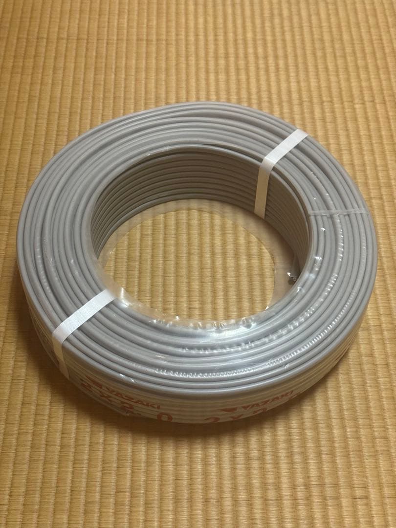 VVF2.0-2C 矢崎　100M 新品未使用　VVFケーブル