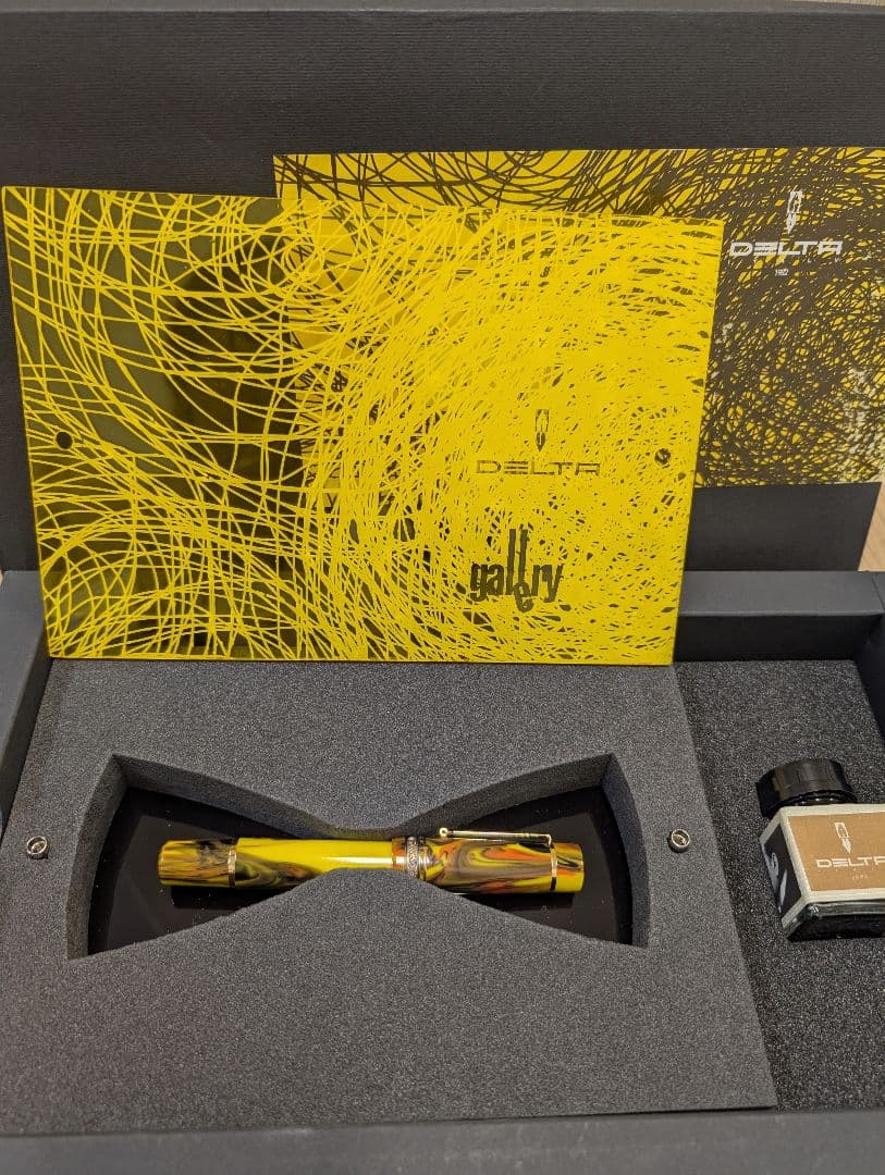 Delta デルタ 万年筆 ギャラリー バーメイル イエロー・マルチカラー