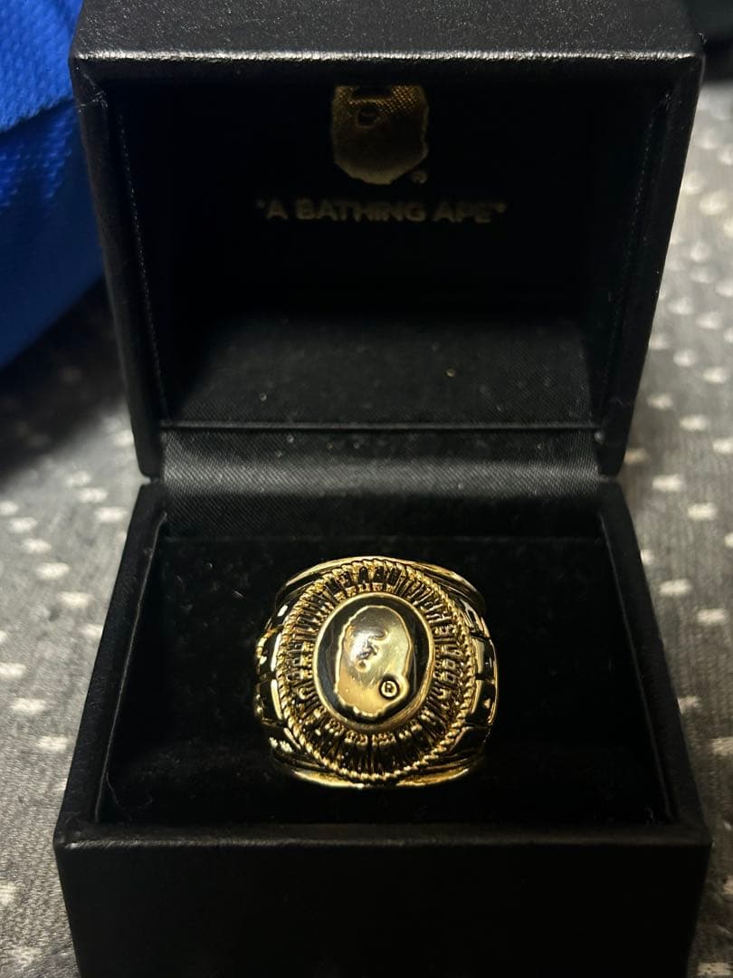 A BATHING APE ゴールドリング サイズ20