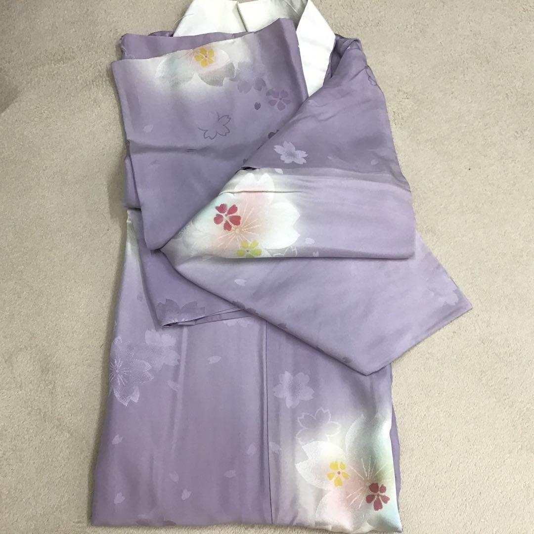 大丸誂え 千總 京友禅 紫地 薬玉 金駒刺繍 振袖 単品