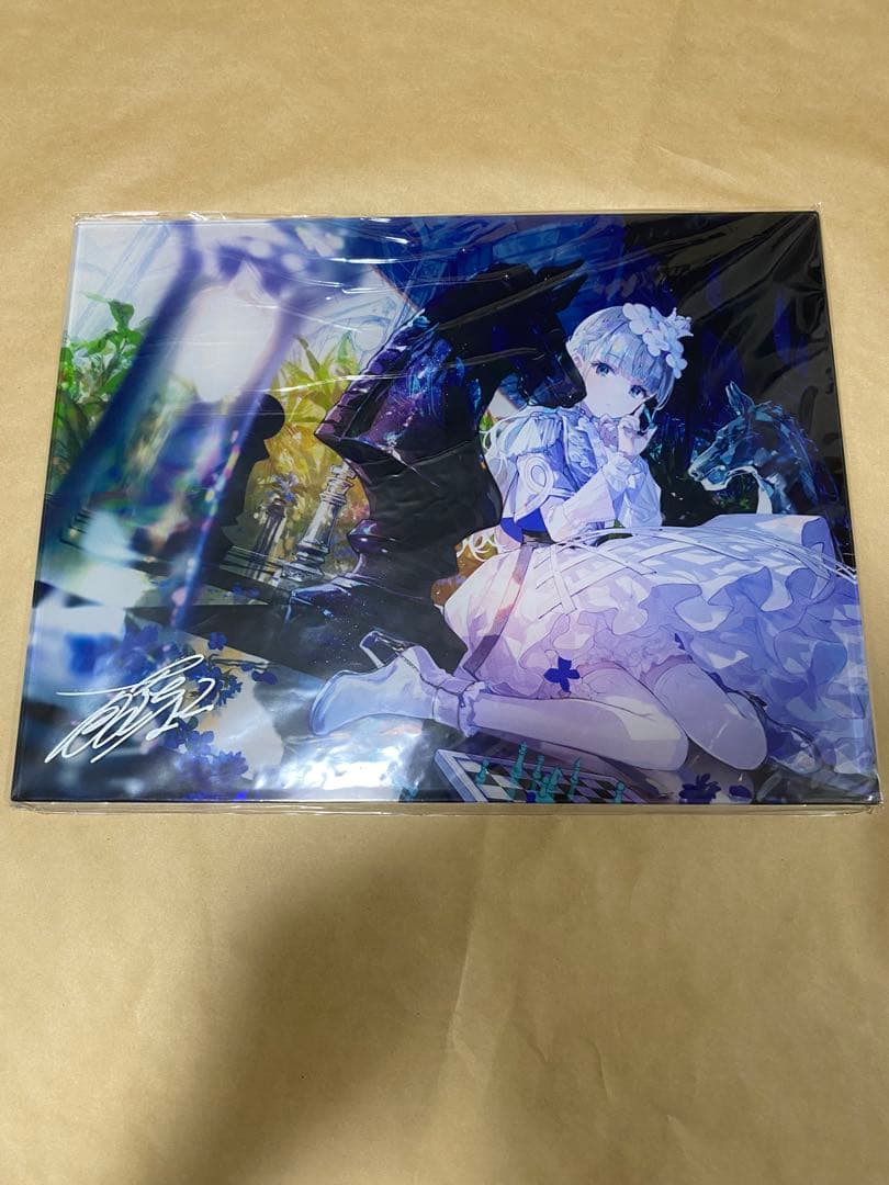 藤ちょこ 直筆サイン アクリルアート 娯楽室の恋