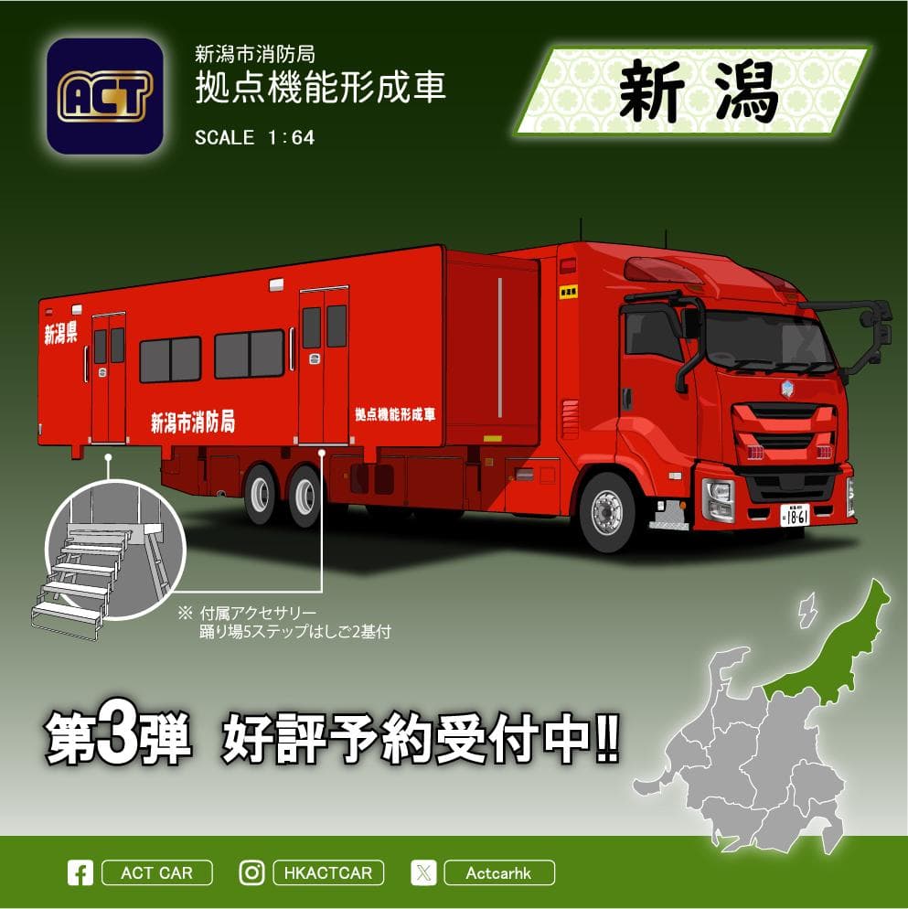 ACTCAR 新潟県消防局 拠点機能形成車 アクトカー ACT0004C